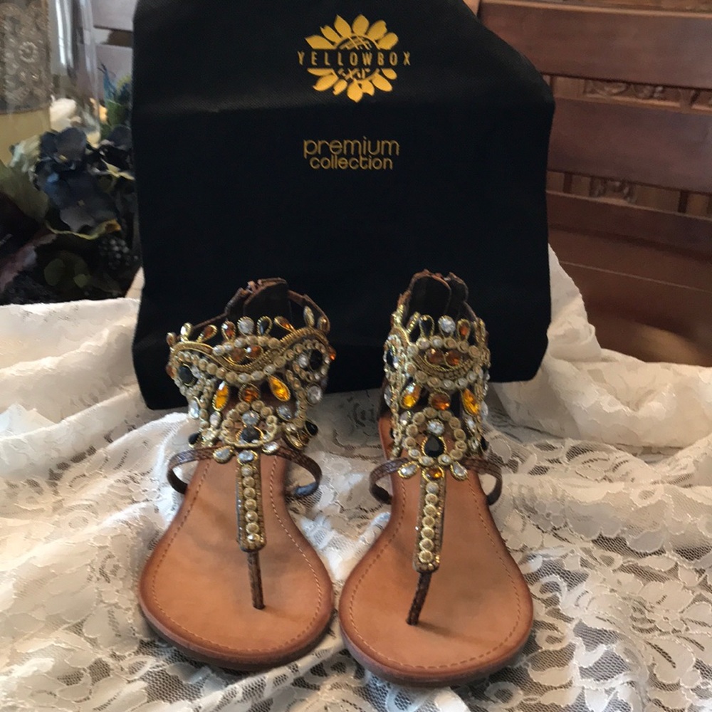 Yellow Box Sandals